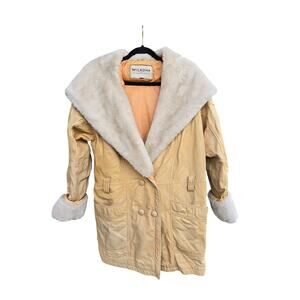 Women’s Wilsons Vintage Penny Lane Leather and Faux Fur Jacket